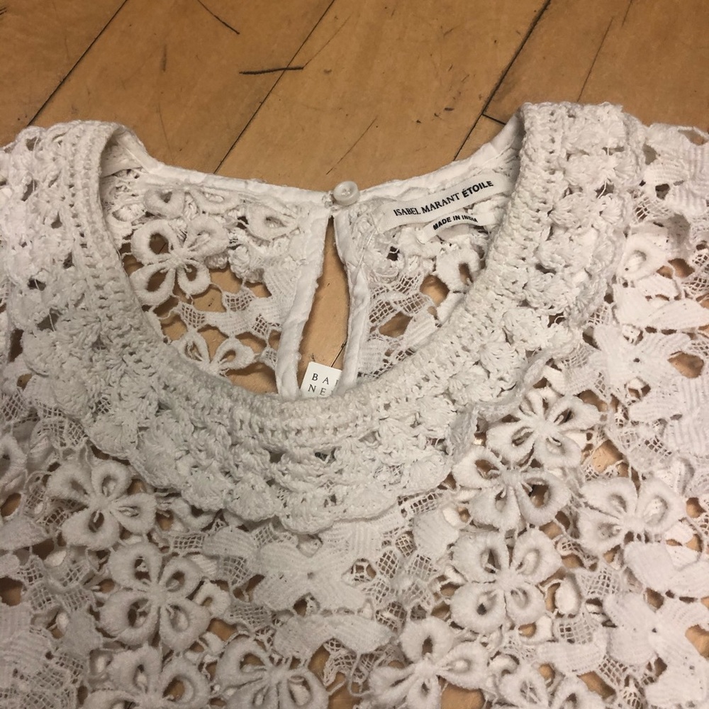 Isabel Martan Etoile crochet 🧶 cape top 42 NWT - Picture 6 of 8
